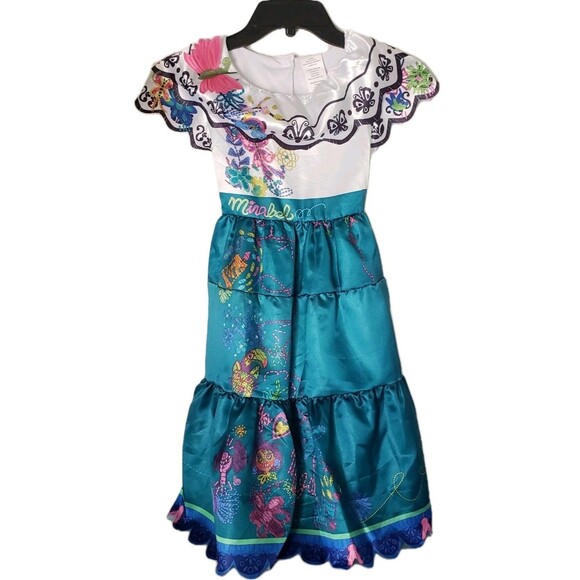 Disney Encanto Mirabel Halloween Dress Up Costume Girls 4-6x Jakks Pacific - Picture 1 of 7
